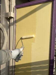 間仕切りプライマー塗装